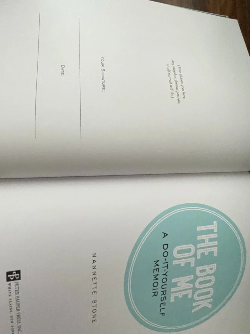 The Book of Me- A Do-It-Yourself Memoir